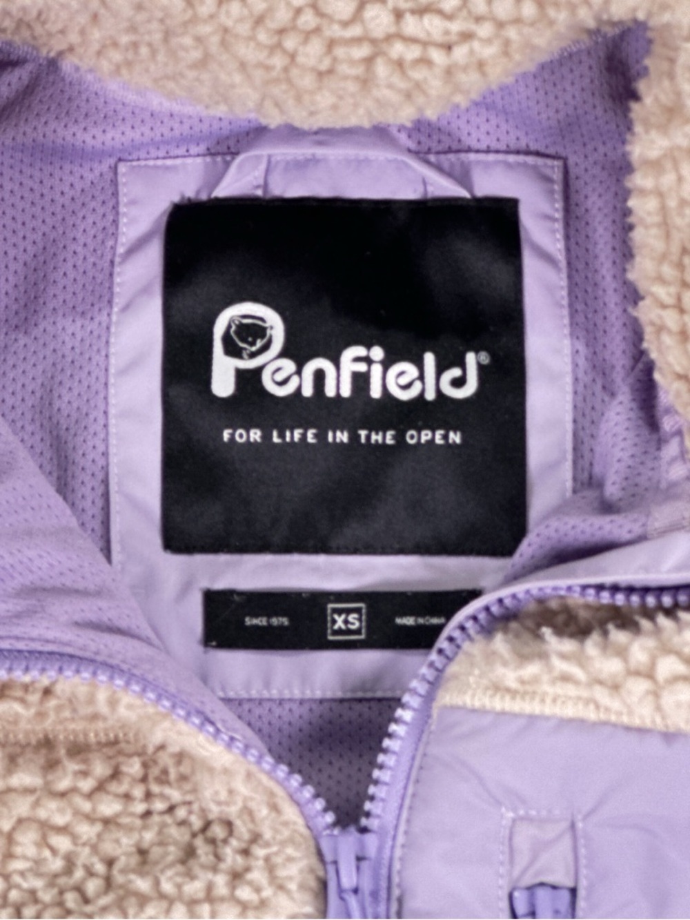 Penfield Womens Teddy Sherpa Fleece Jacket Lavender Outdoor XS - Picture 4 of 11